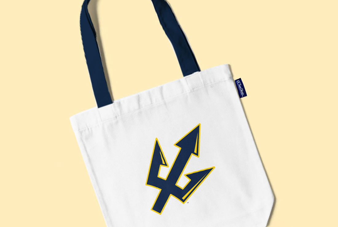 Tote bag with Trident logo 