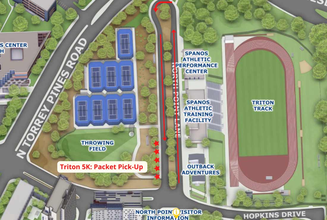Map of Packet Pick-Up location